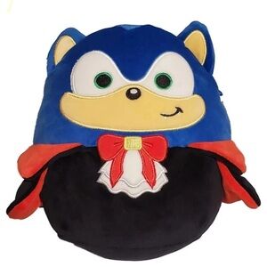 SQUISHMALLOWS SONIC THE HEDGEHOG HALLOWEEN VAMPIRE SONIC 8" PLUSH NEW with Tag